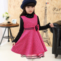 Pinafore européenne enfants vêtements 2017 nouvelle année célébration fête d&#39;hiver coton et nylon robe sans manches Xmas Guangzhou Grossiste